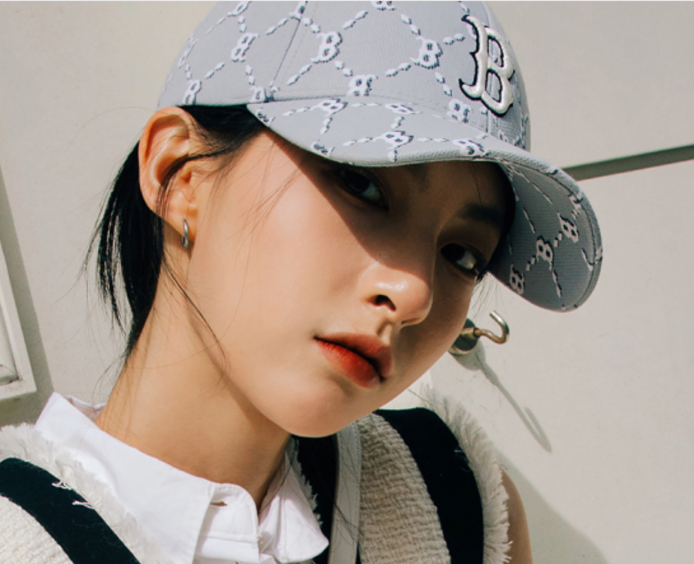 Diamond Monogram Structure Ball Cap - CC28_3
