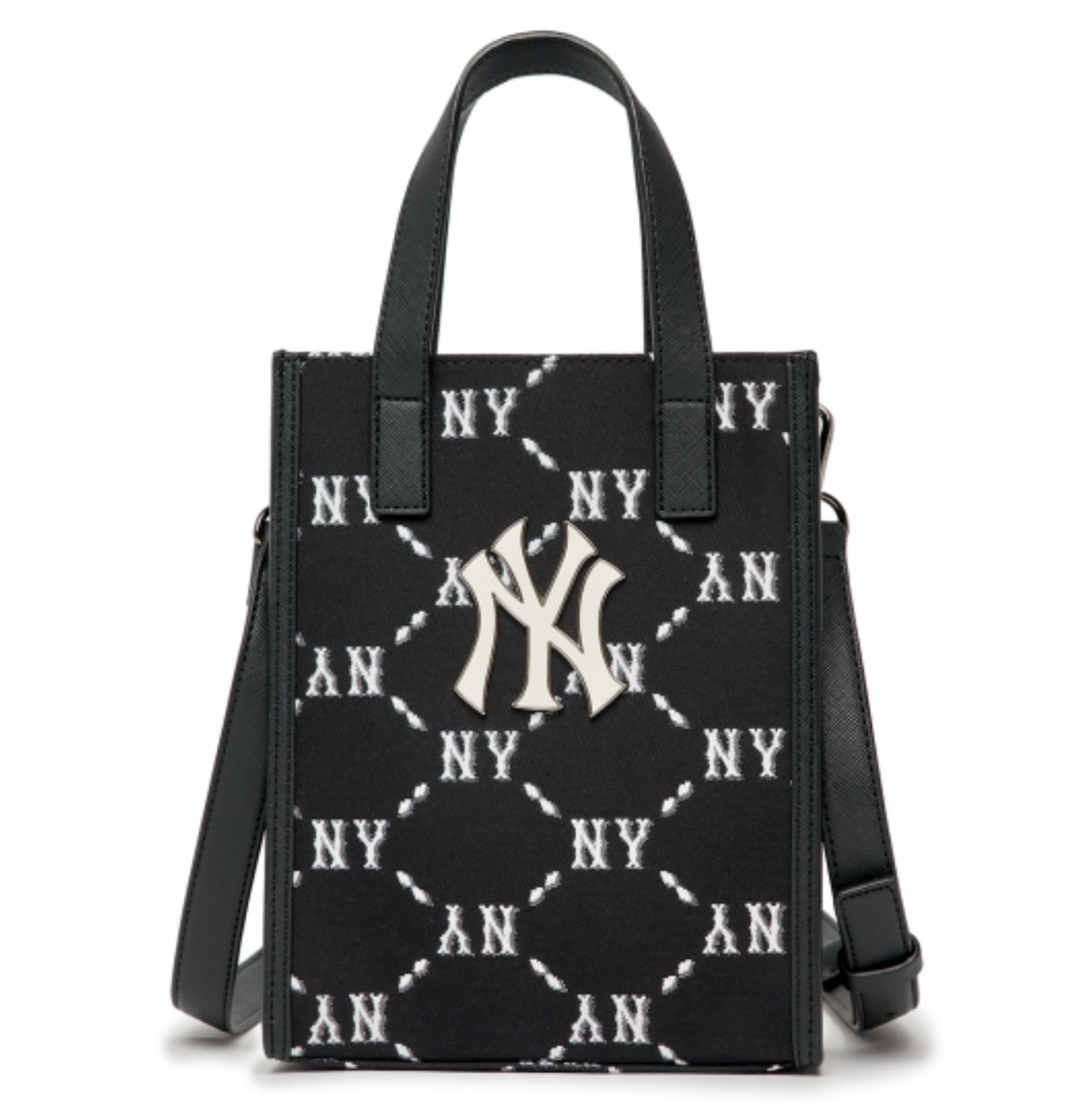 Diamond Monogram Jacquard Small Tote Crossbody Bag - B45_0