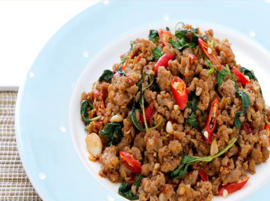 Thai basil minced pork_0