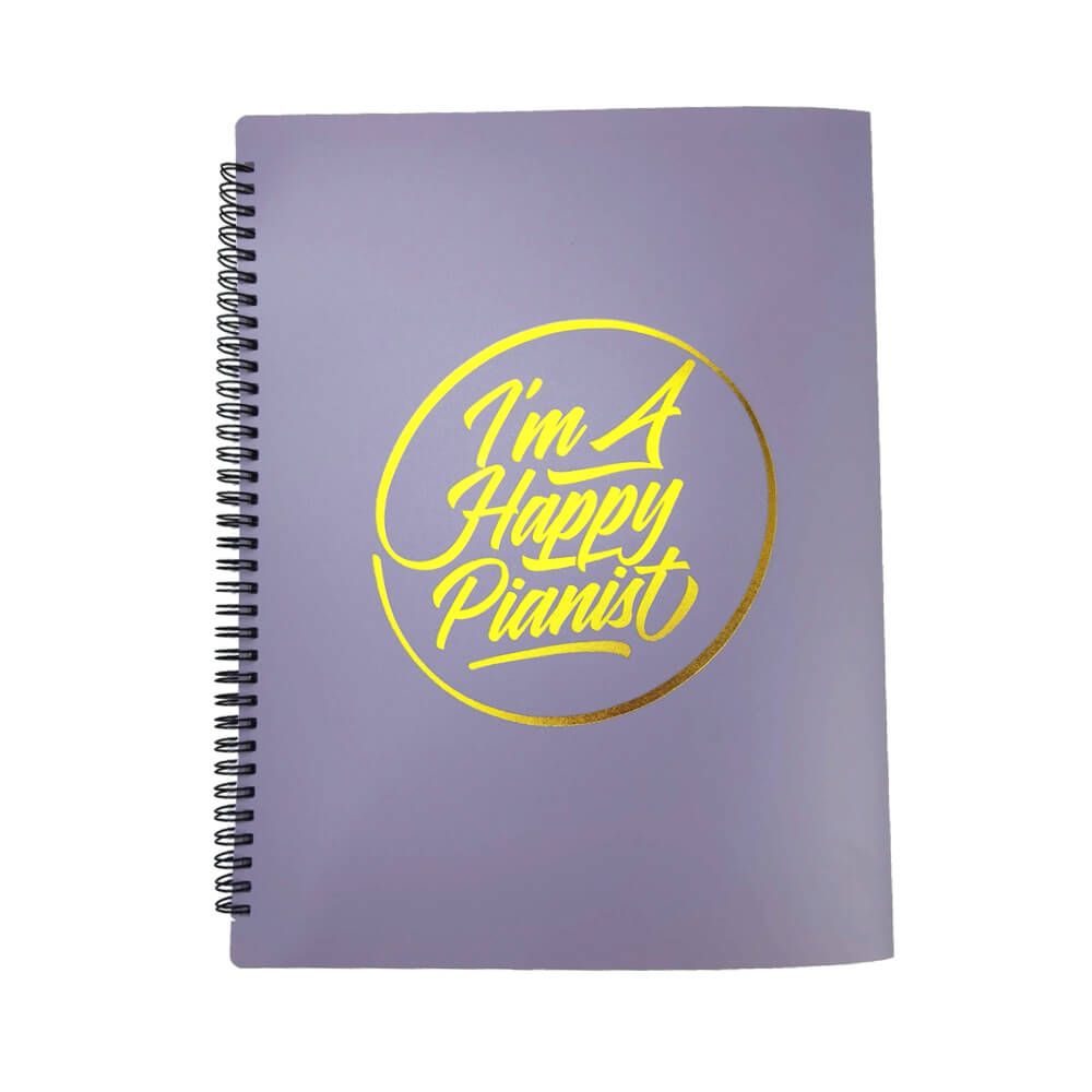 I'm A Happy Pianist Music Sheet Folder 4-Page Extended, A4 Size, 10 Sleeves, 40 Pages (5 Colours)_8