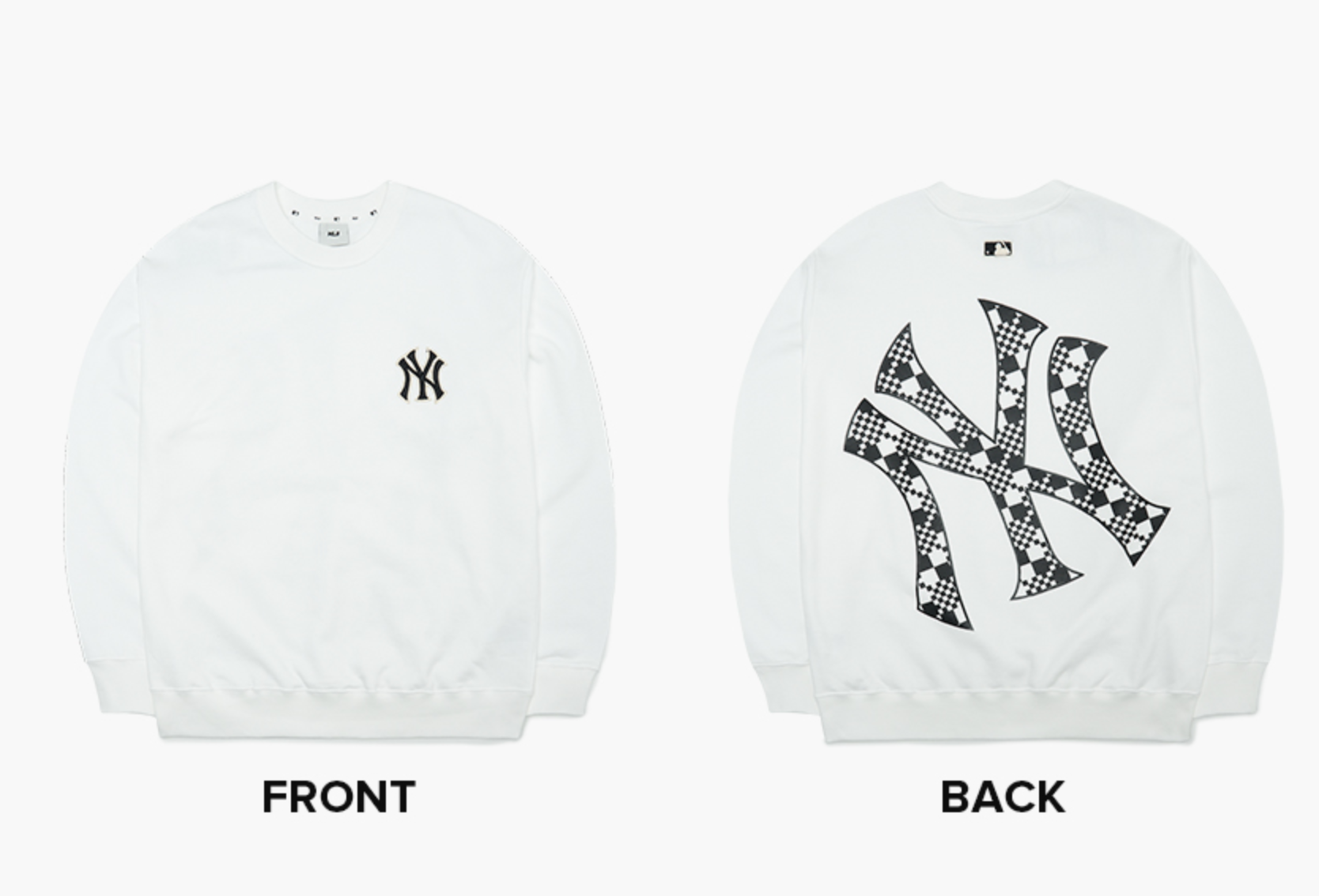 Checkerboard Big Logo Overfit Sweatshirt - C50_0