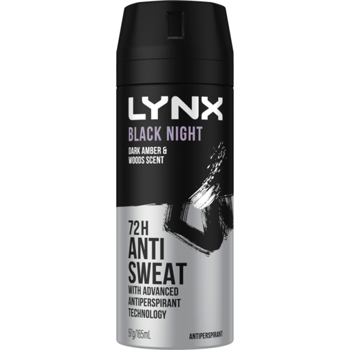 Lynx 72H Black Night Anti Sweat Body Spray - 165 ML_0