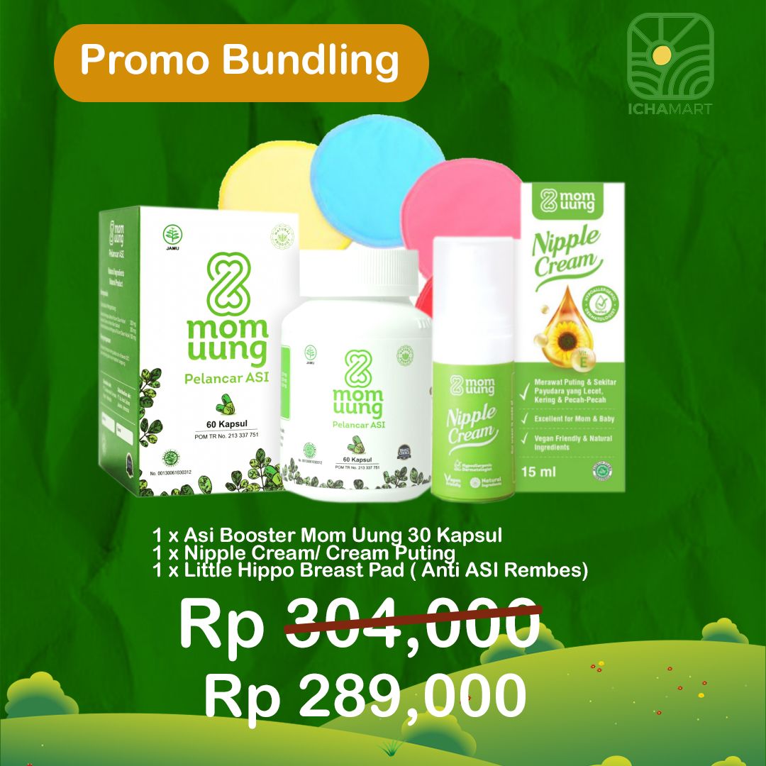 Bundling - Mom Uung ASI Booster, Nipple Cream, Breast Pad Litle Hippo_0