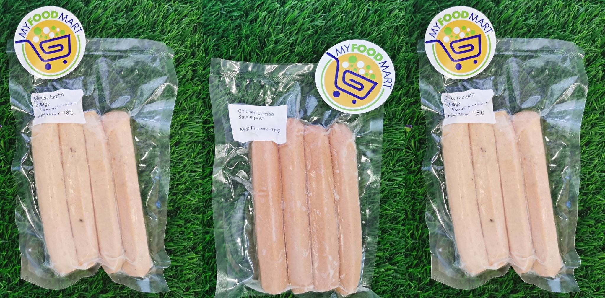 Chicken Jumbo Sausage 6inch（6寸鸡肉大香肠) 280-300g/pkt (4pcs)  _0