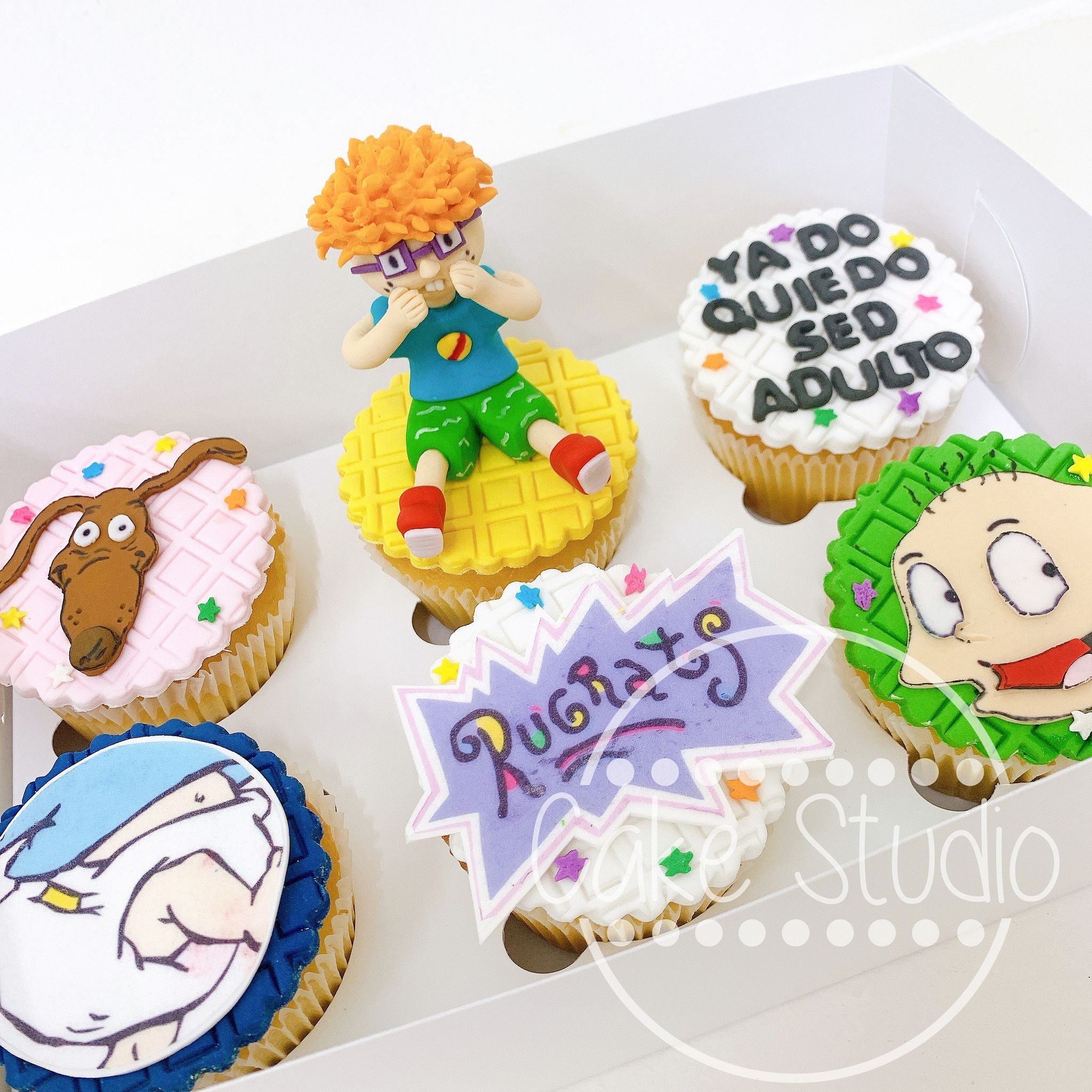 Caja 6 Cupcakes Personalizados - Fondant 2D_7