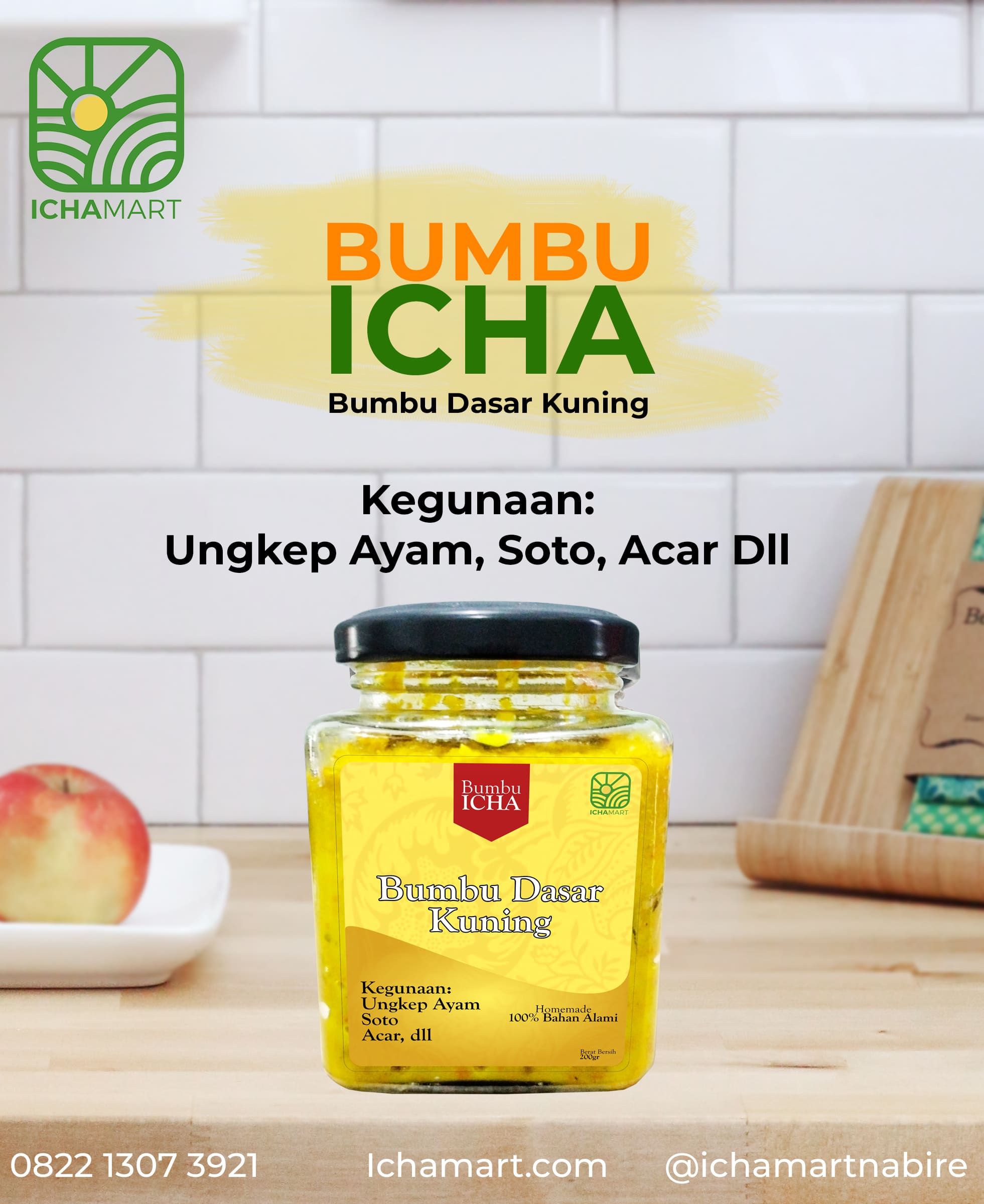 Bumbu Icha - Bumbu Dasar Kuning (170gr)_0