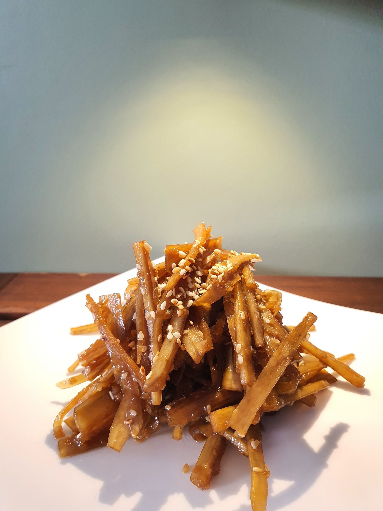 우엉조림 / Braised Burdock Roots with Soy Sauce_0