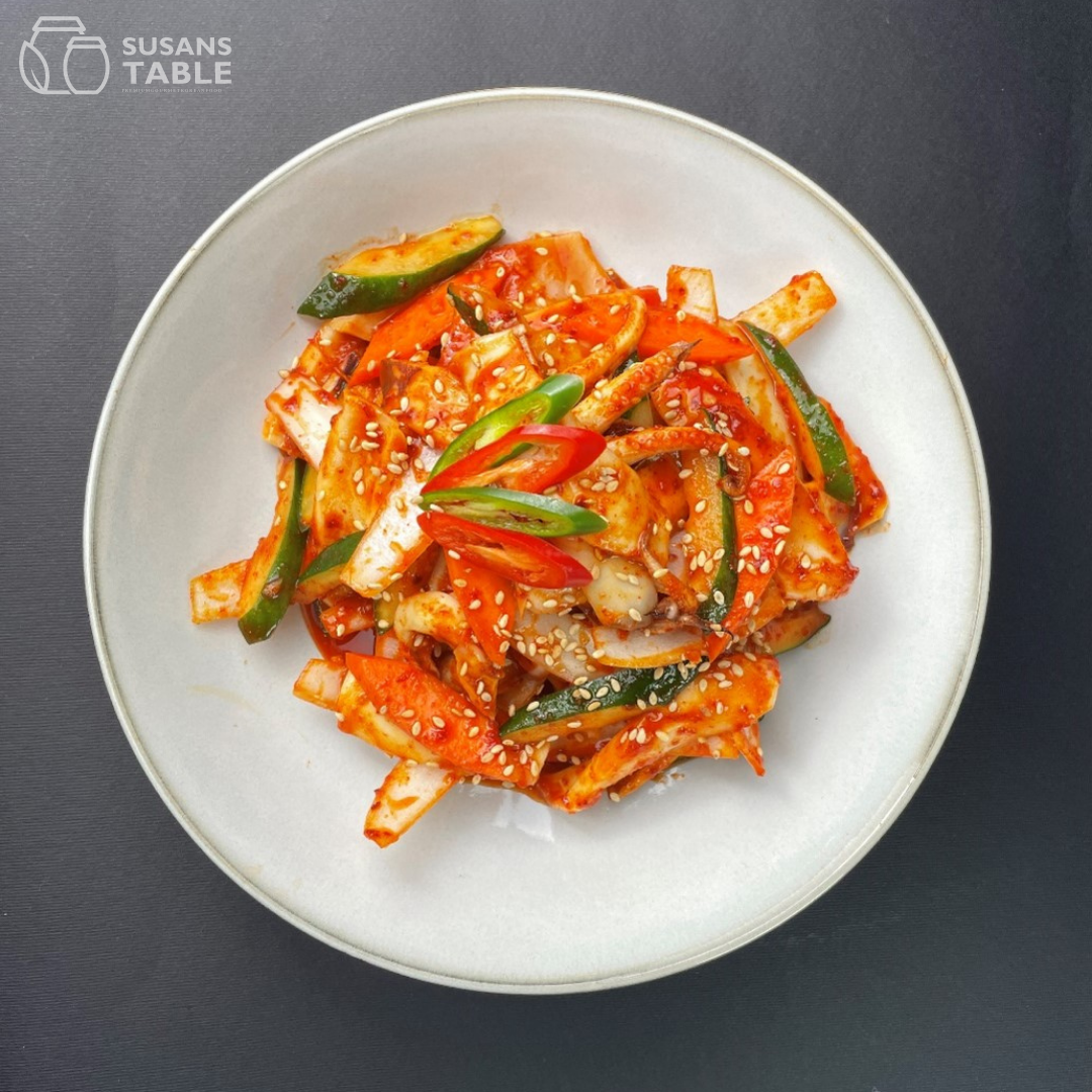 N2. Fresh Squid Cucumber Muchim (Spicy and Sour Salad) (오징어 오이 초무침)_0