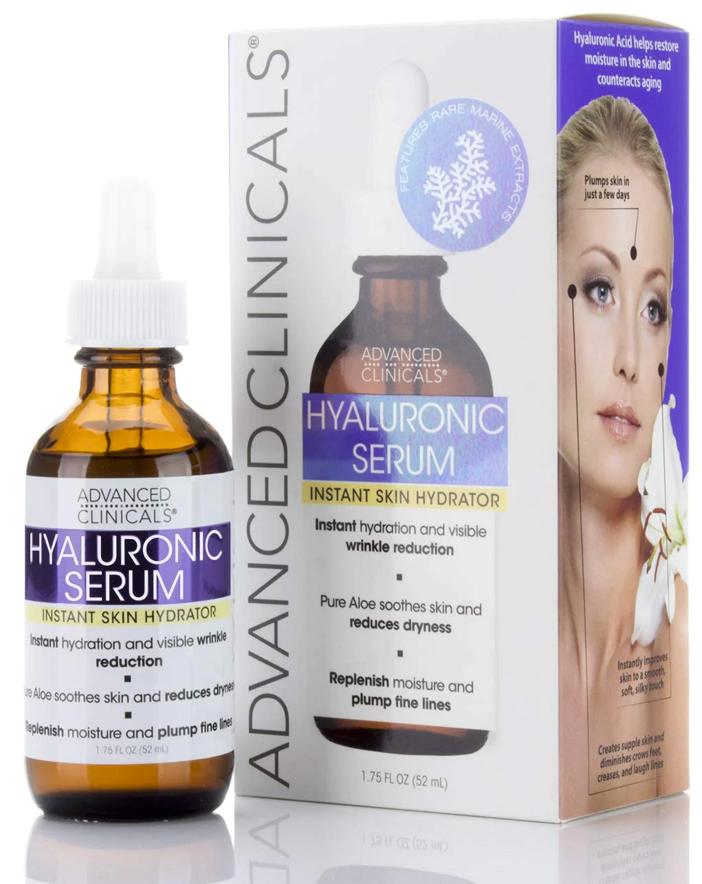 Advanced Clinicals Hyaluronic Acid Hydrating Face Serum_1