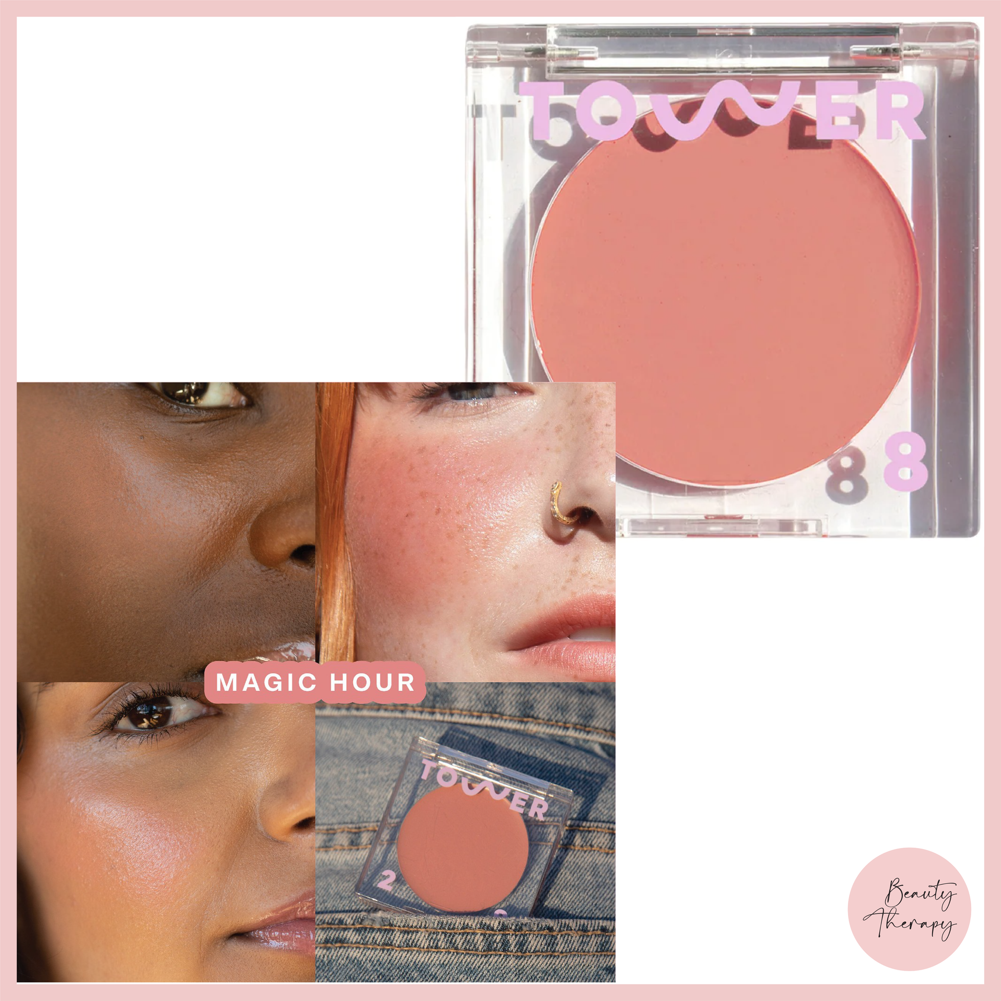 Tower 28 Beauty BeachPlease Lip + Cheek Cream Blush 4.5g_7