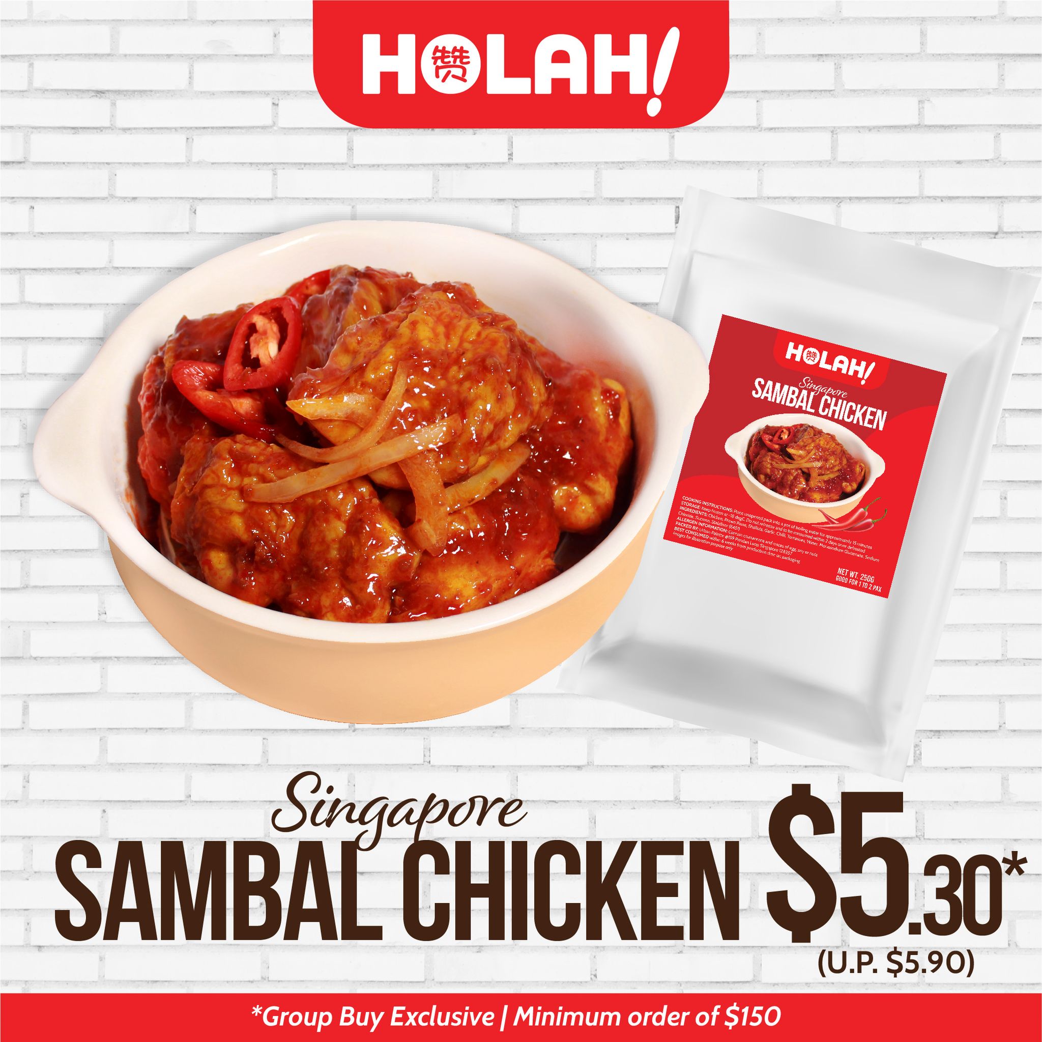 Sambal Chicken 250g @ $5.30 (U.P $5.90)_0