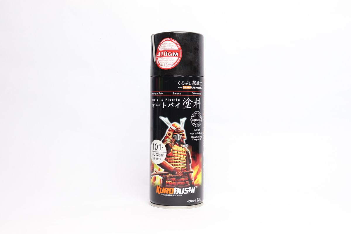 SAMURAI Spray Paint Flat Colour [Matte] & Top Coat (#F1*Flat Clear/ #F2*White/ #101 MC Clear(Fine)/ #Top Coat K1K)_1