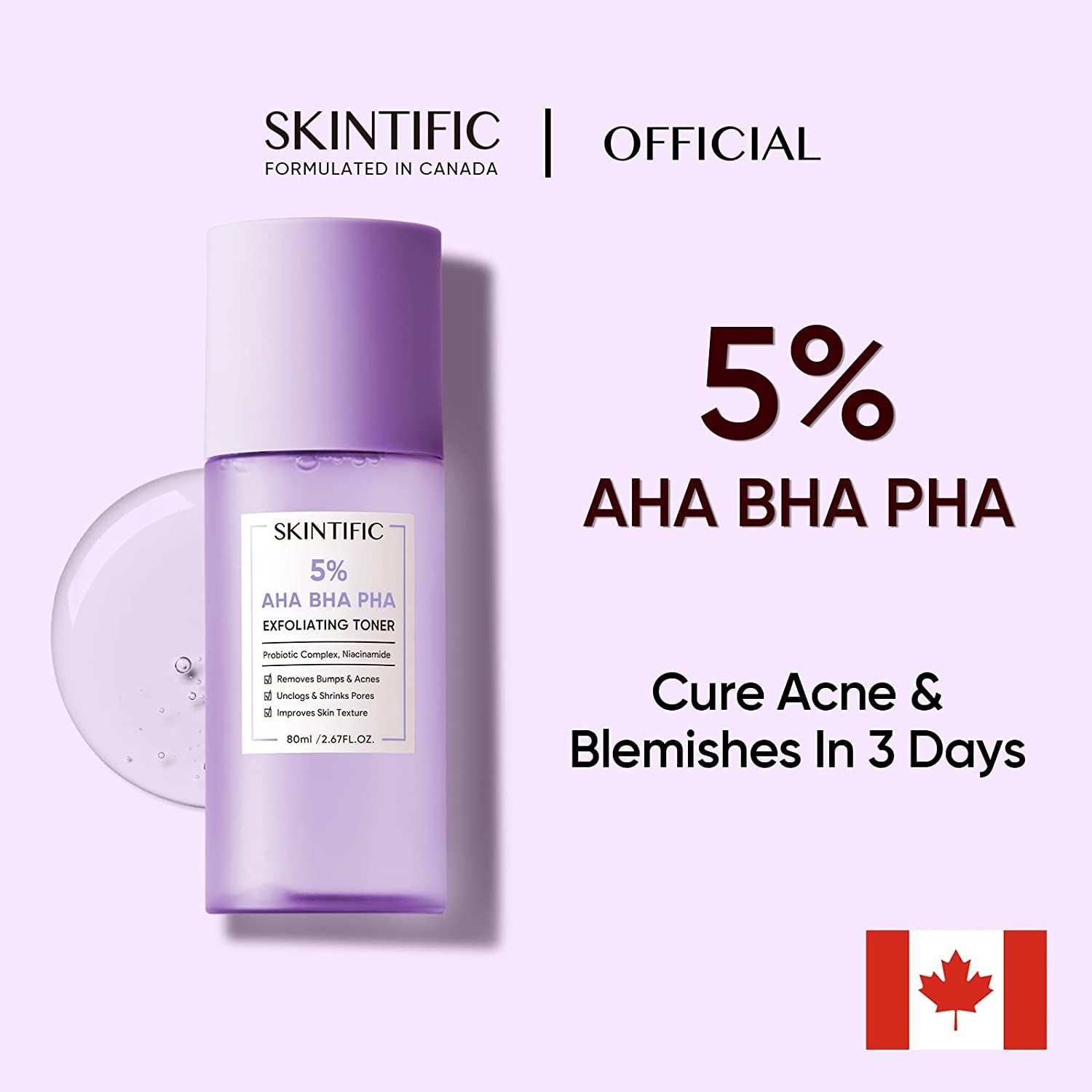 Skintific 5% AHA BHA PHA Exfoliating Toner 80ml_1