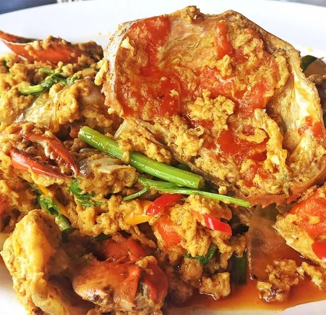 Combo A Fried Crab in Thai Curry_0