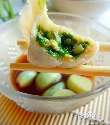 Chives & Egg Dumpling 韭菜鸡蛋水饺_0