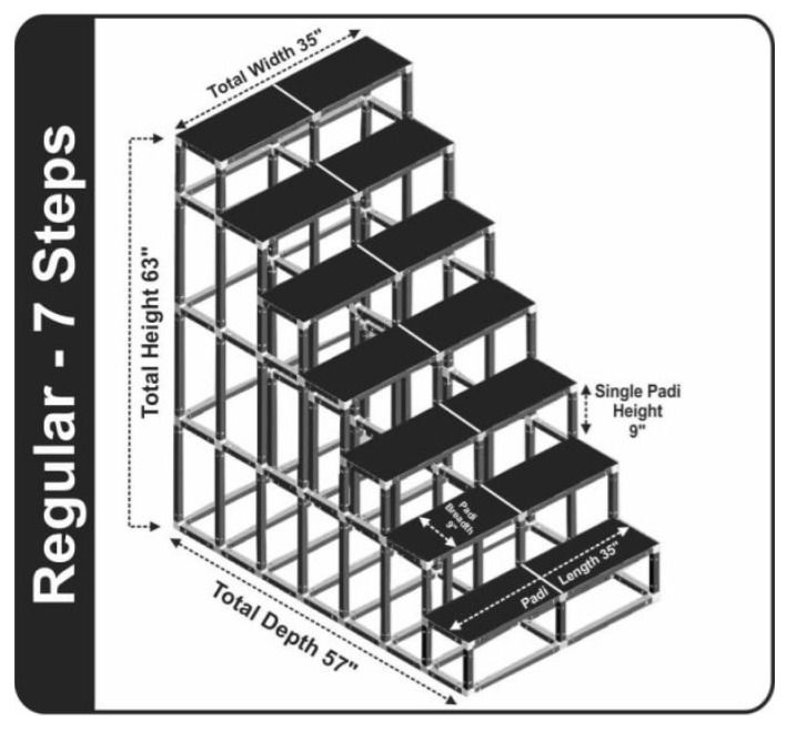 RP07- Regular Golu Padi/Steps (can be dismantled) - 7 steps_0