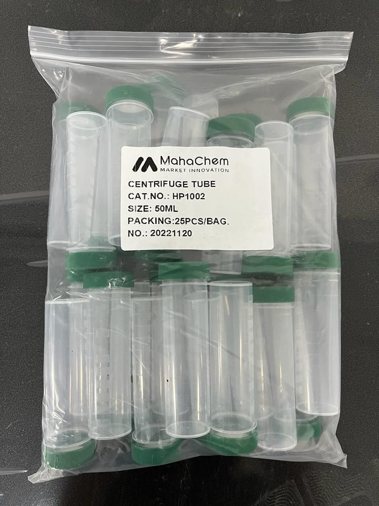 CENTRIFUGE TUBE, 50ML, FLAT BOTTOM WITH SCREW CAP, (HP1002), (25PCS/ PACK)_1