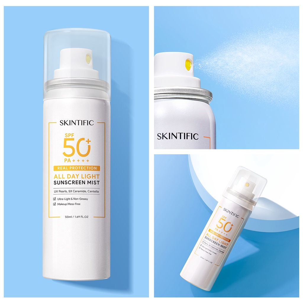 Skintific All Day Light Sunscreen Mist SPF50 PA++++_8