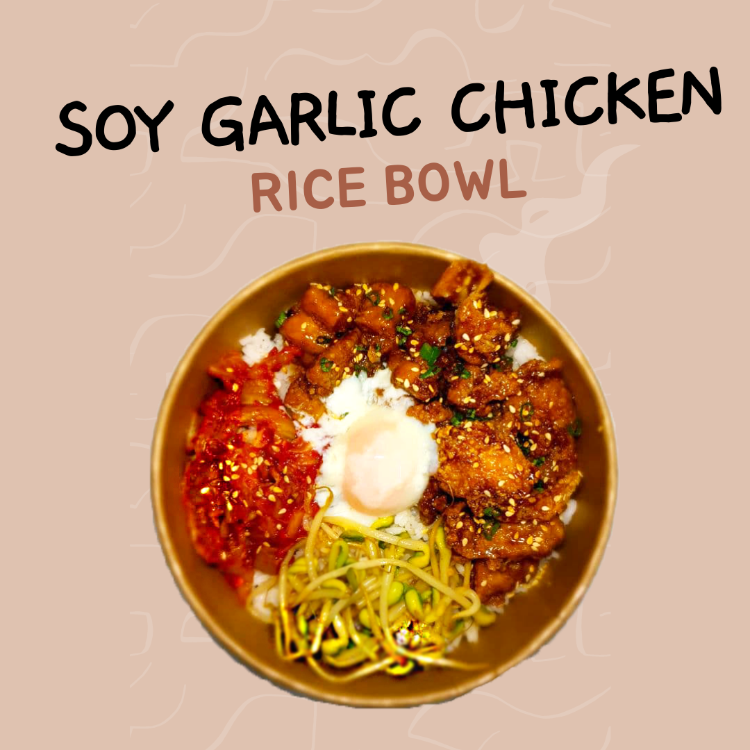 Soy Garlic Chicken Karage Rice Bowl_0