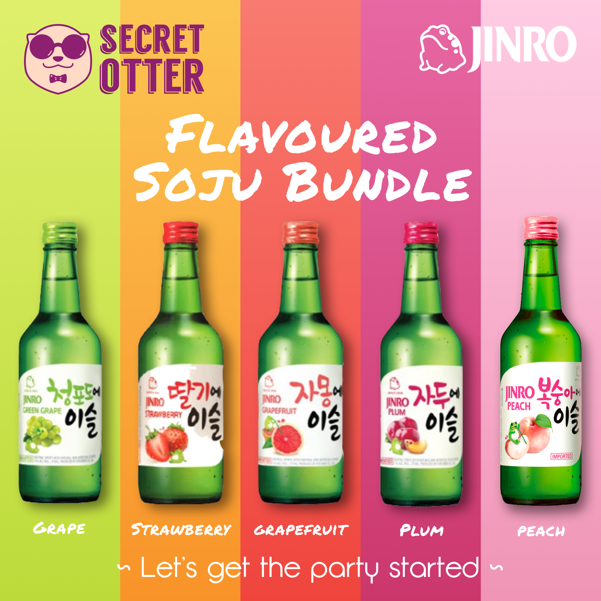 5 x Jinro Flavoured Soju (Mixed and Match)_0