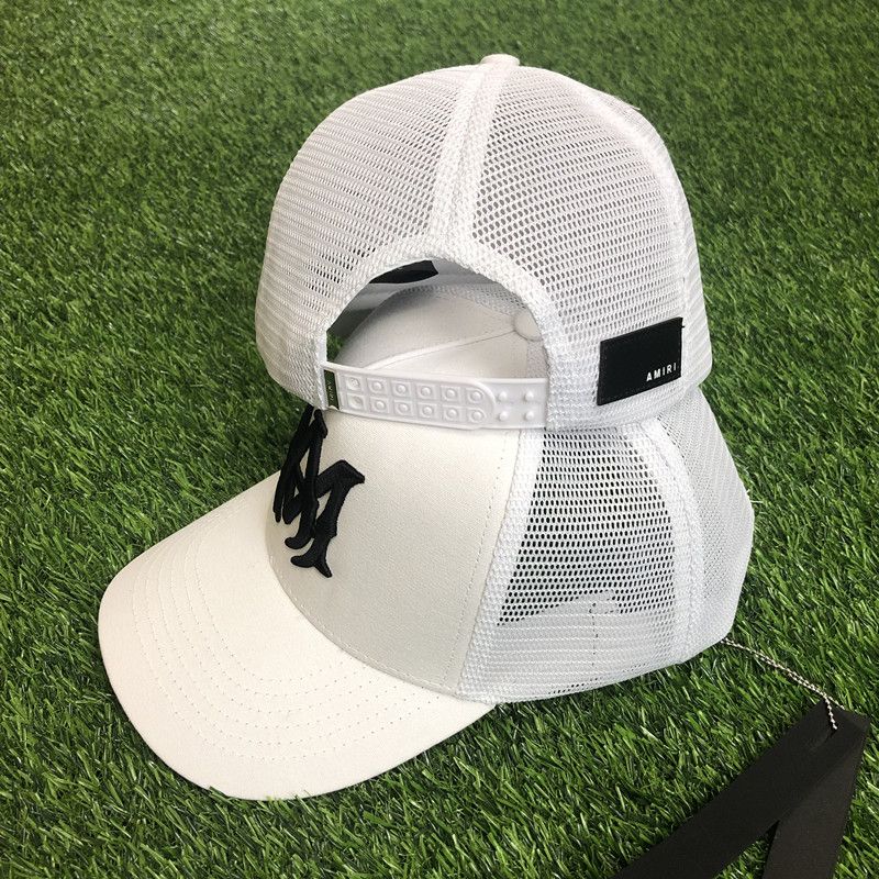 AMIRI CURVED PEAK WHITE LOGO_2