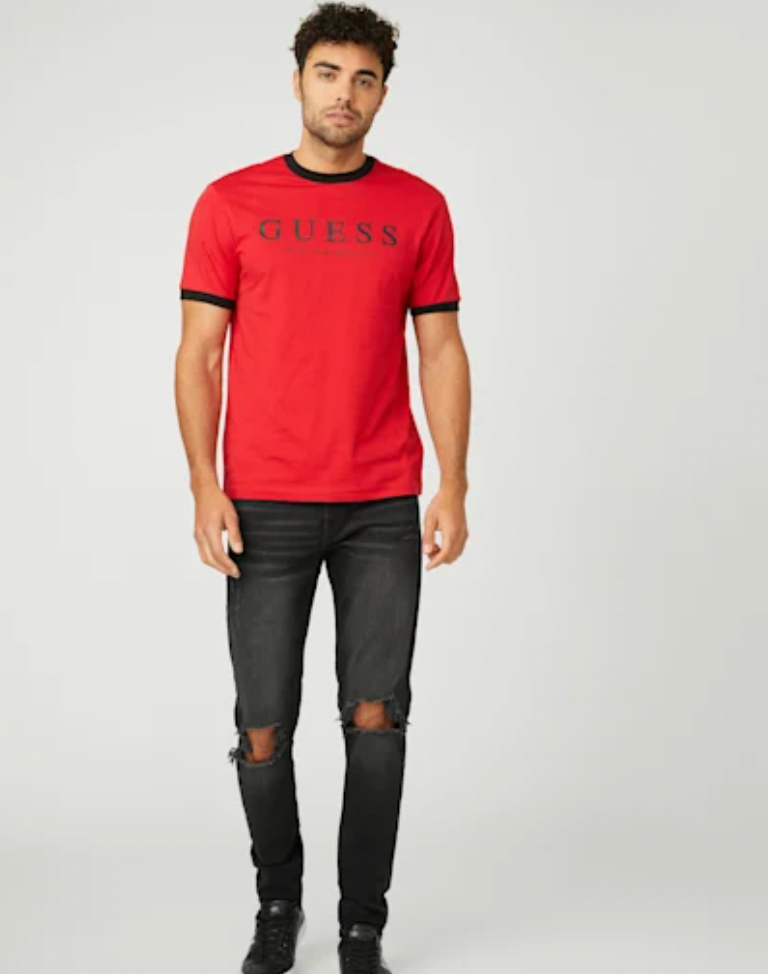 GUESS Red Logo T-Shirt_1