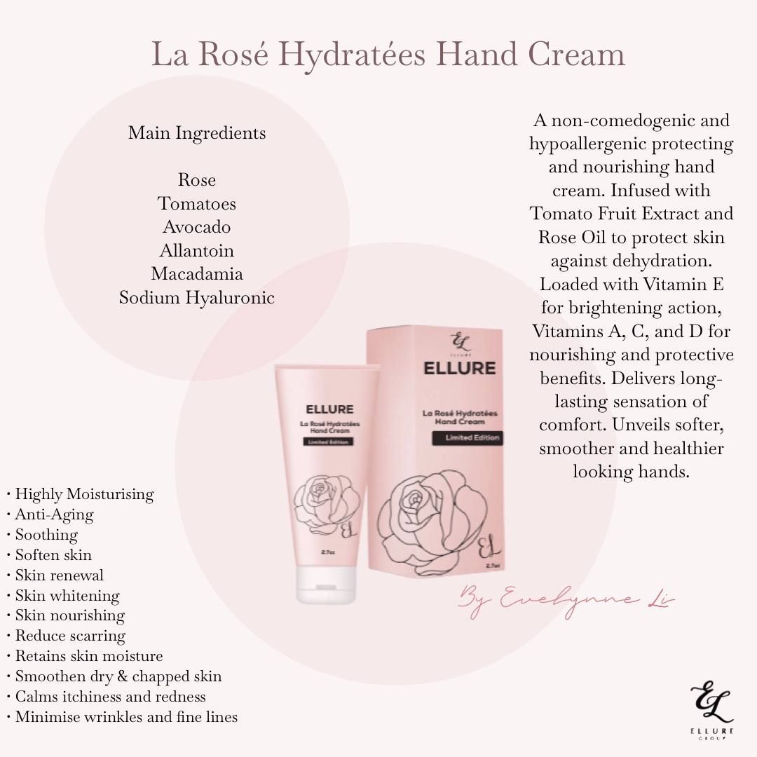 🔥𝐁𝐔𝐘 𝟐 PROMO🔥 𝕃𝕀𝕄𝕀𝕋𝔼𝔻 𝔼𝔻𝕀𝕋𝕀𝕆ℕ | ELLURE La Rosé Hydratées Hand Cream | WHILE STOCK LAST!_3