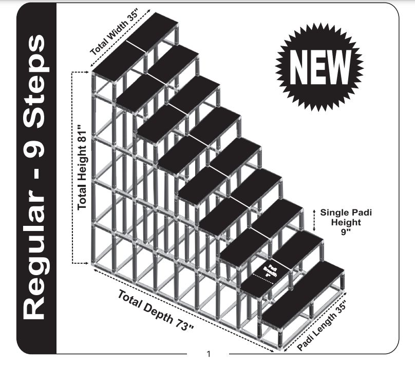 RP09- Regular Golu Padi/Steps (can be dismantled) - 9 steps_1