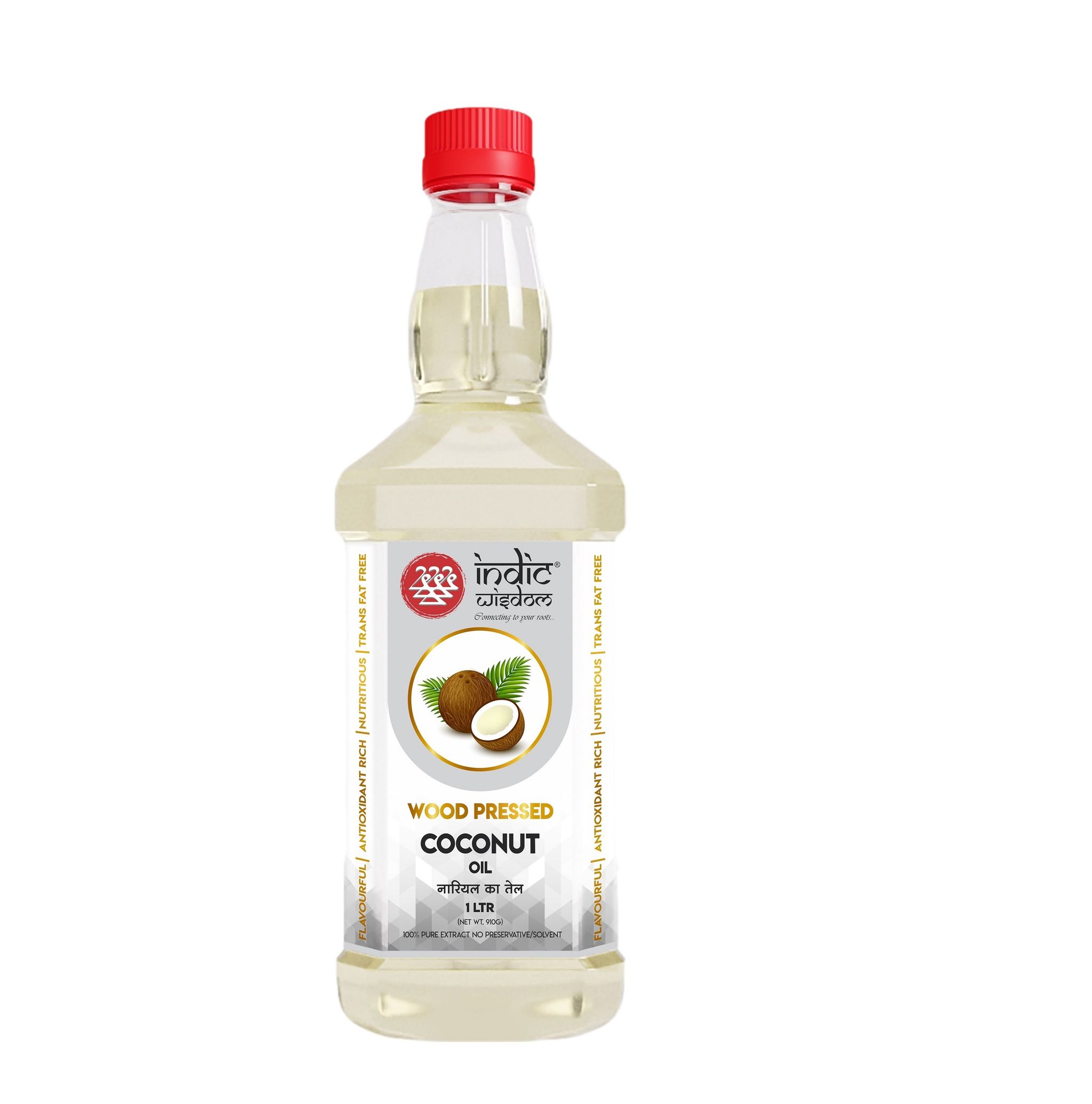 Wood Pressed Coconut Oil (Cold Pressed Extracted on Wood Churner) - 1 L_0