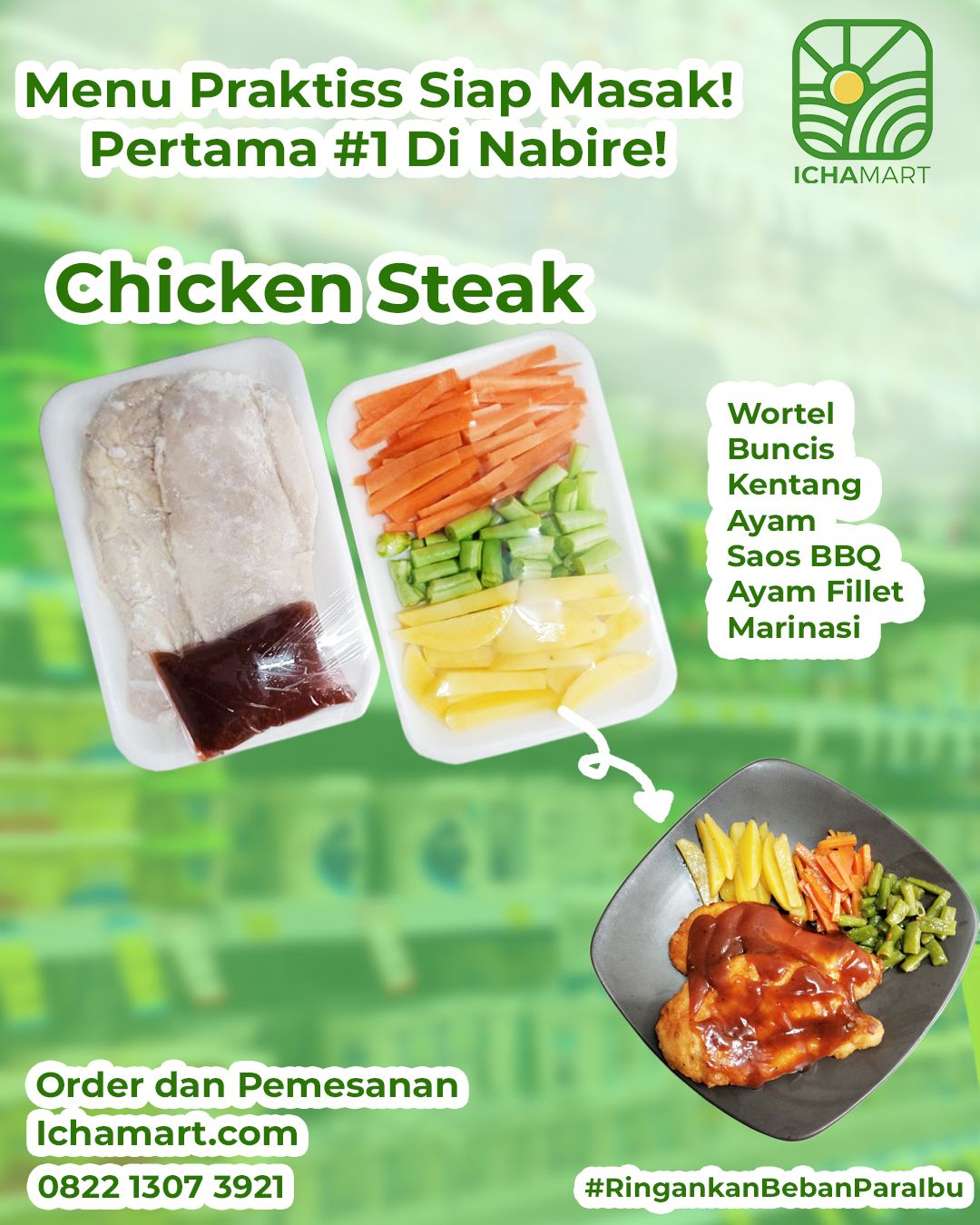 Chicken Steak SIap Masak (Porsi 2-3 orang)_0