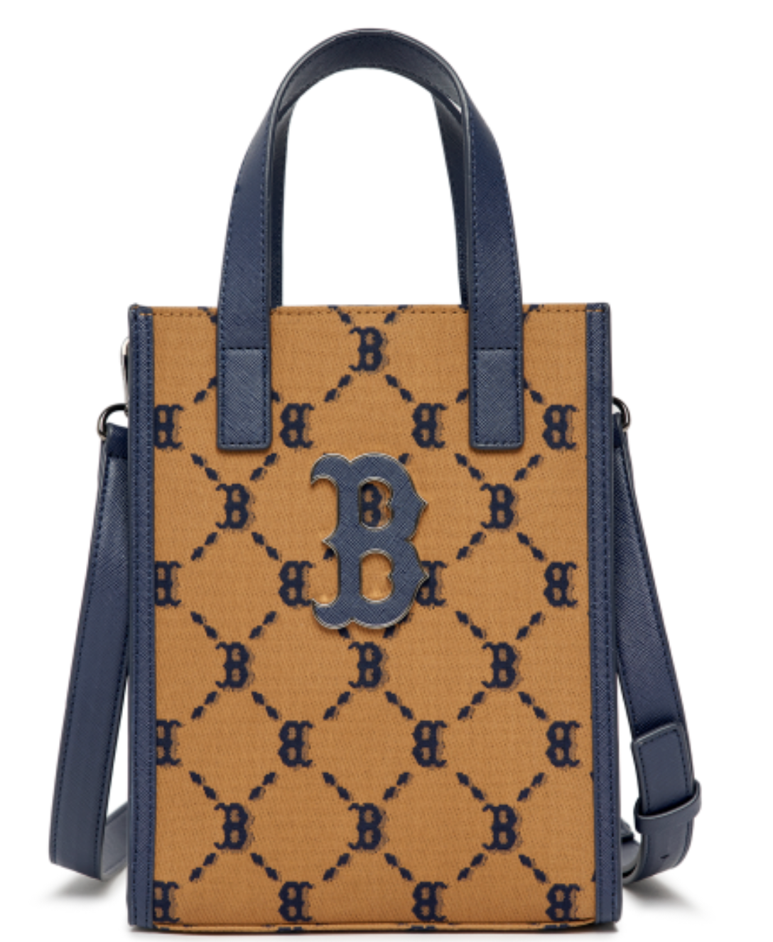 Diamond Monogram Jacquard Small Tote Crossbody Bag - B46_0