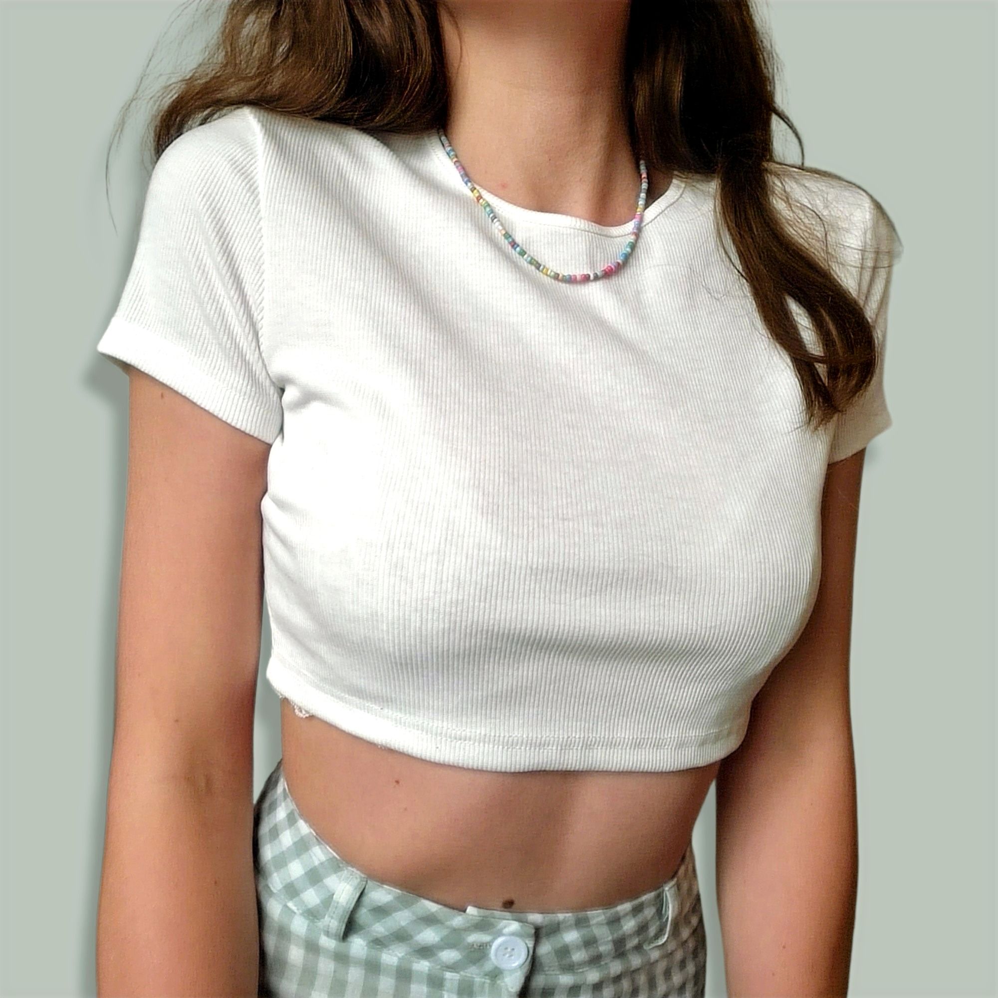 THE BASIC CROPPED TEE - WHITE_1