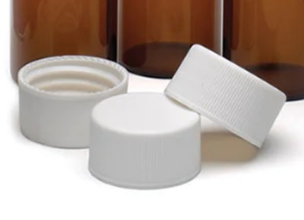 20-400 WHITE CLOSED TOP PP CAP WITH NATURAL PTFE/WHITE SILICONE SEPTA 2MM THICK (PACK OF 100)_0