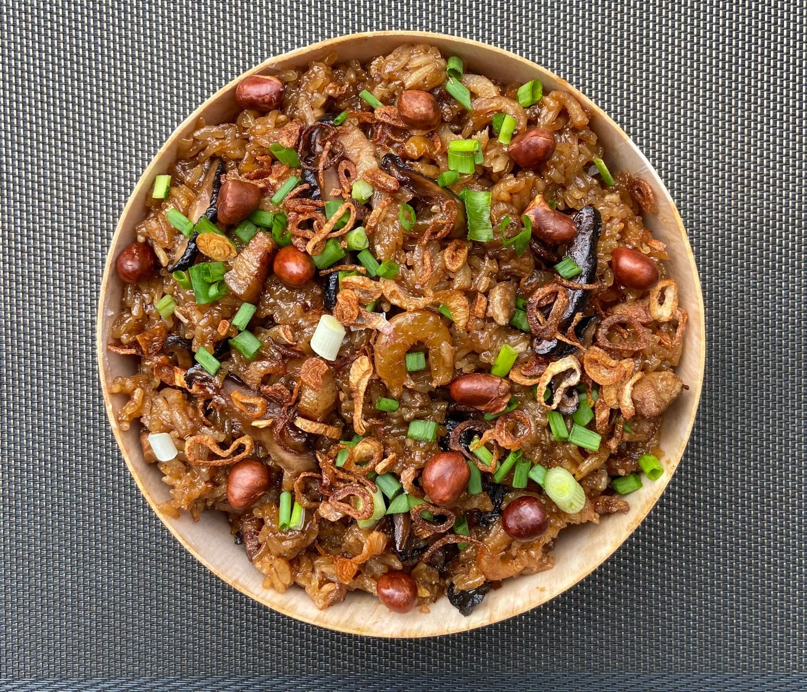Glutinous rice  with pork belly_0