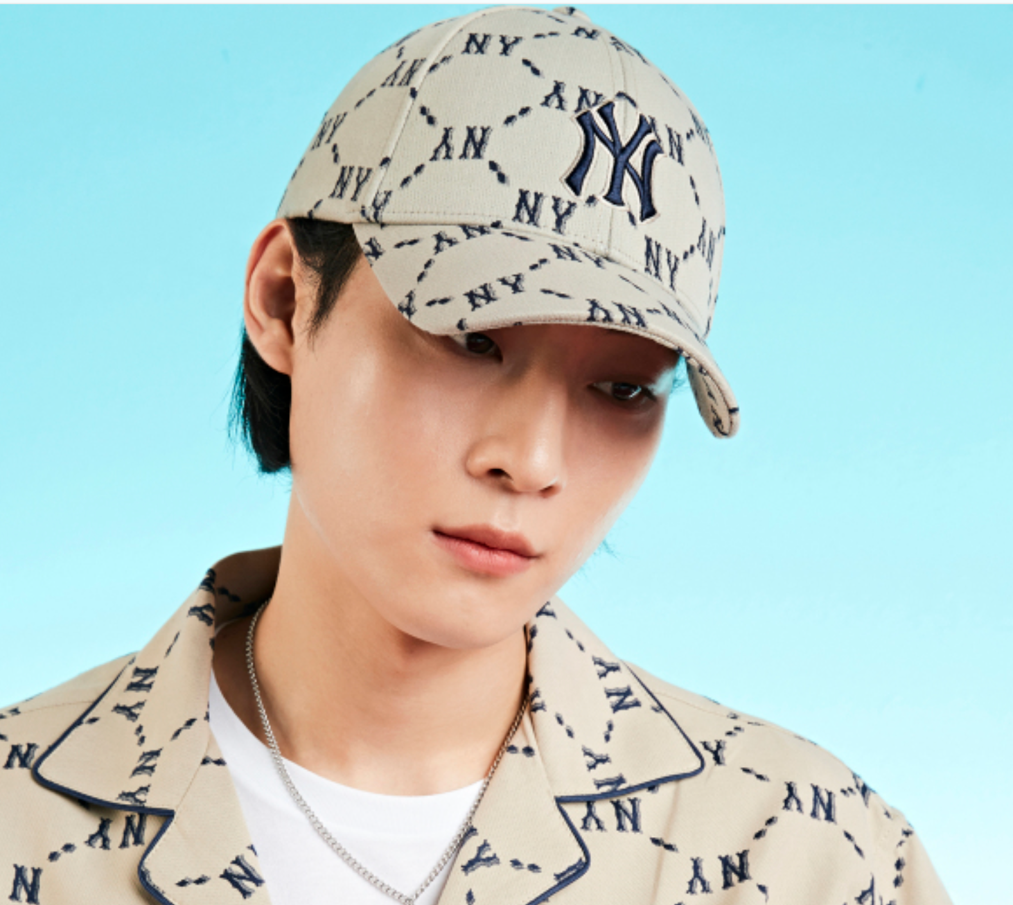 Diamond Monogram Structure Ball Cap - CC27_1