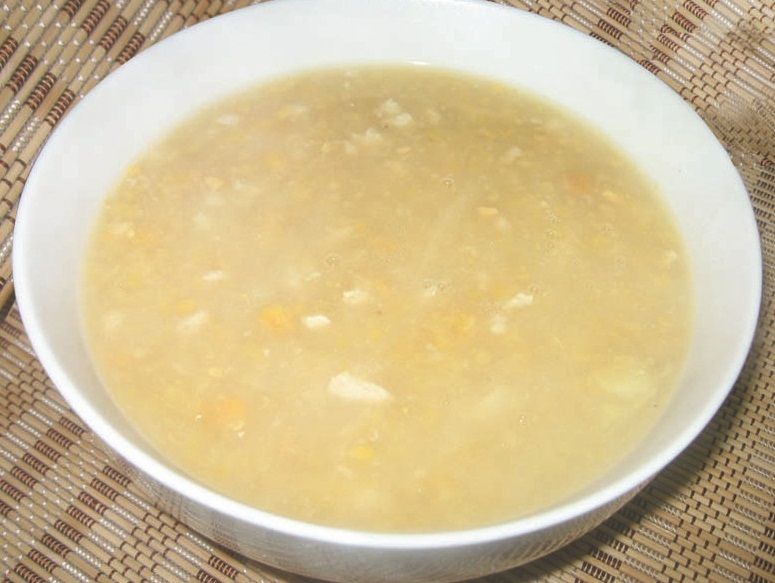 Sweet Corn Soup - Veg. 甜玉米汤 -  素菜   ( Regular Or Large)_0