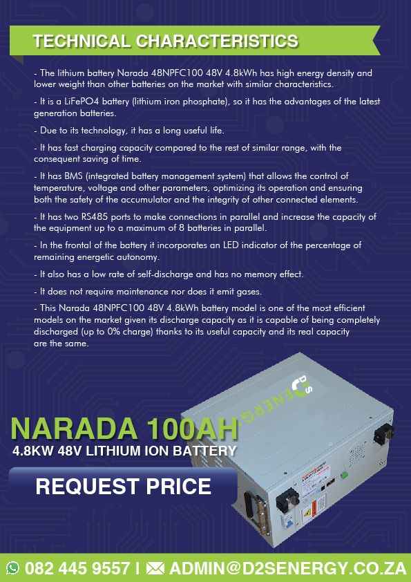 Narada 48V 4.8KW 100ah lithium ion battery _2