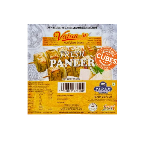 Fresh Vatan Se Paneer Cubes - 500 GM_0