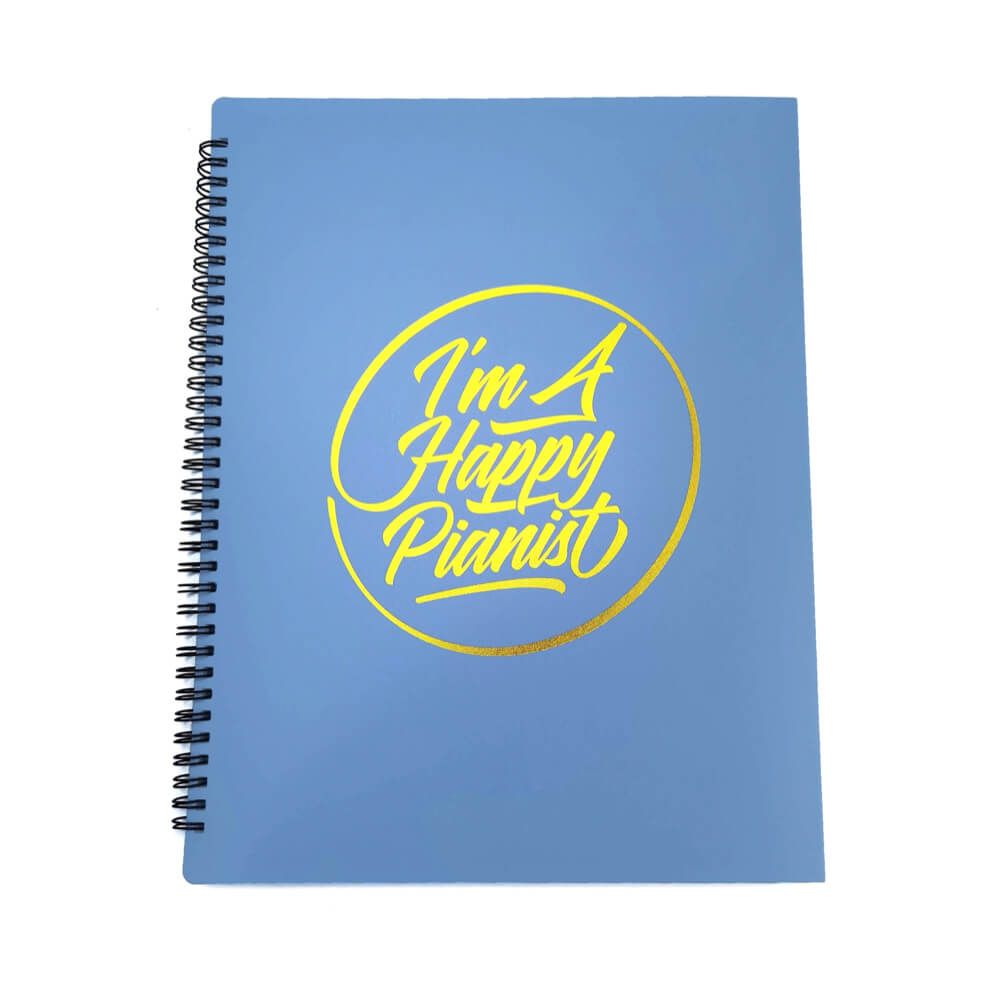I'm A Happy Pianist Music Sheet Folder 4-Page Extended, A4 Size, 10 Sleeves, 40 Pages (5 Colours)_5