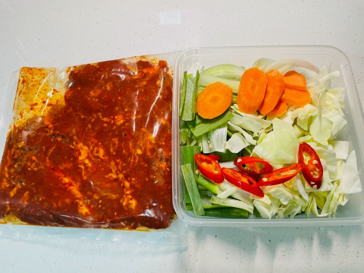 제육볶음 밀키트 Uncooked Spicy Pork _1