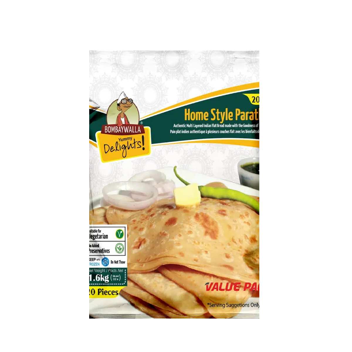 Bombaywalla Home Style Paratha - 20 PCS _0