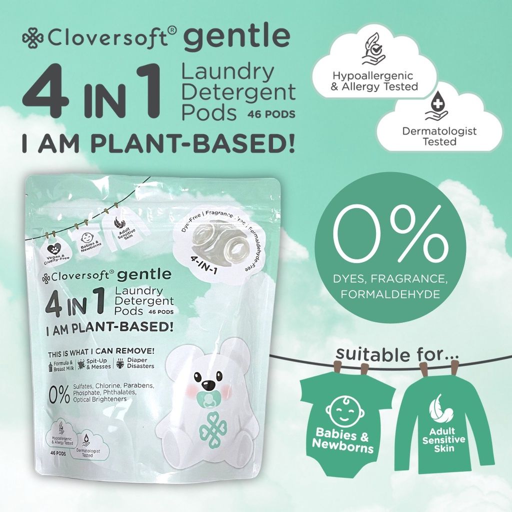 CloverSoft Gentle Laundry Pods (3 Packs)_0