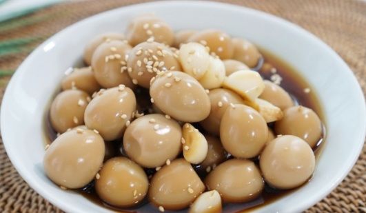 메추리알  장조림 / Braised Quail Eggs in Soy Sauce _0