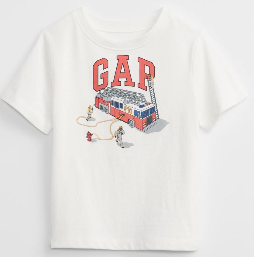 Gap logo tee Firetruck_0