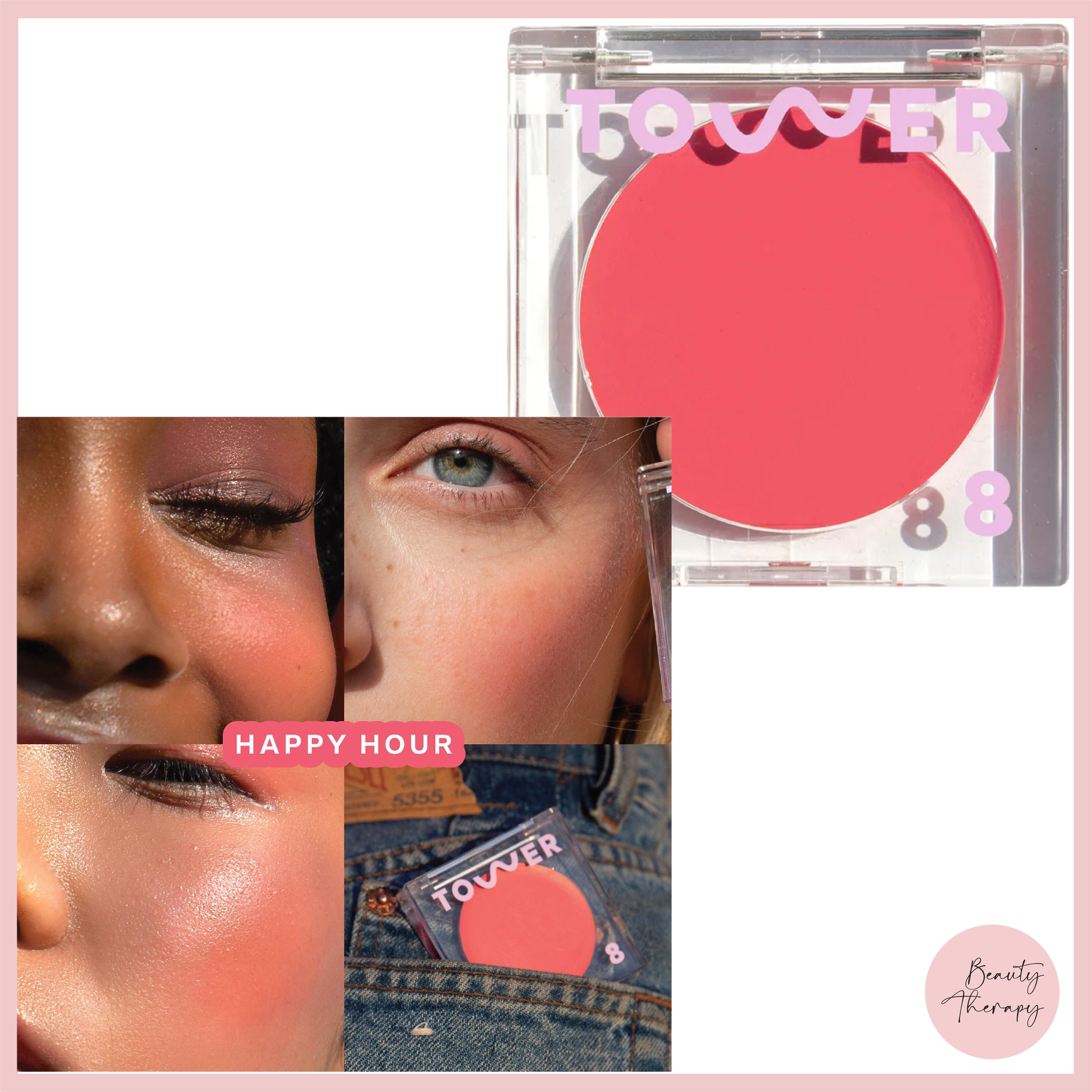 Tower 28 Beauty BeachPlease Lip + Cheek Cream Blush 4.5g_3