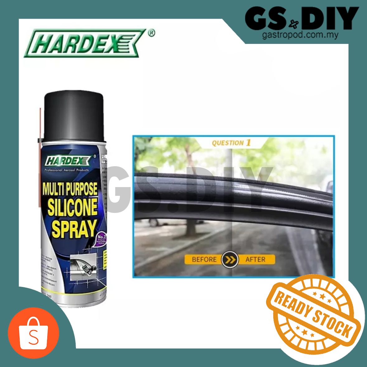 Hardex HD200 Multi Purpose Silicone Spray 400ml🦊Semburan Silikon Serbaguna多用途硅胶喷雾_1