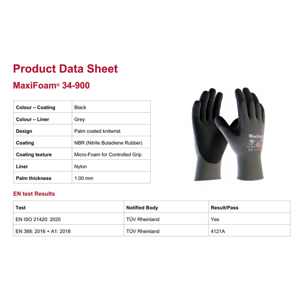 ATG 34-900 MAXIFOAM Coated Knitwrist Safety Glove_3