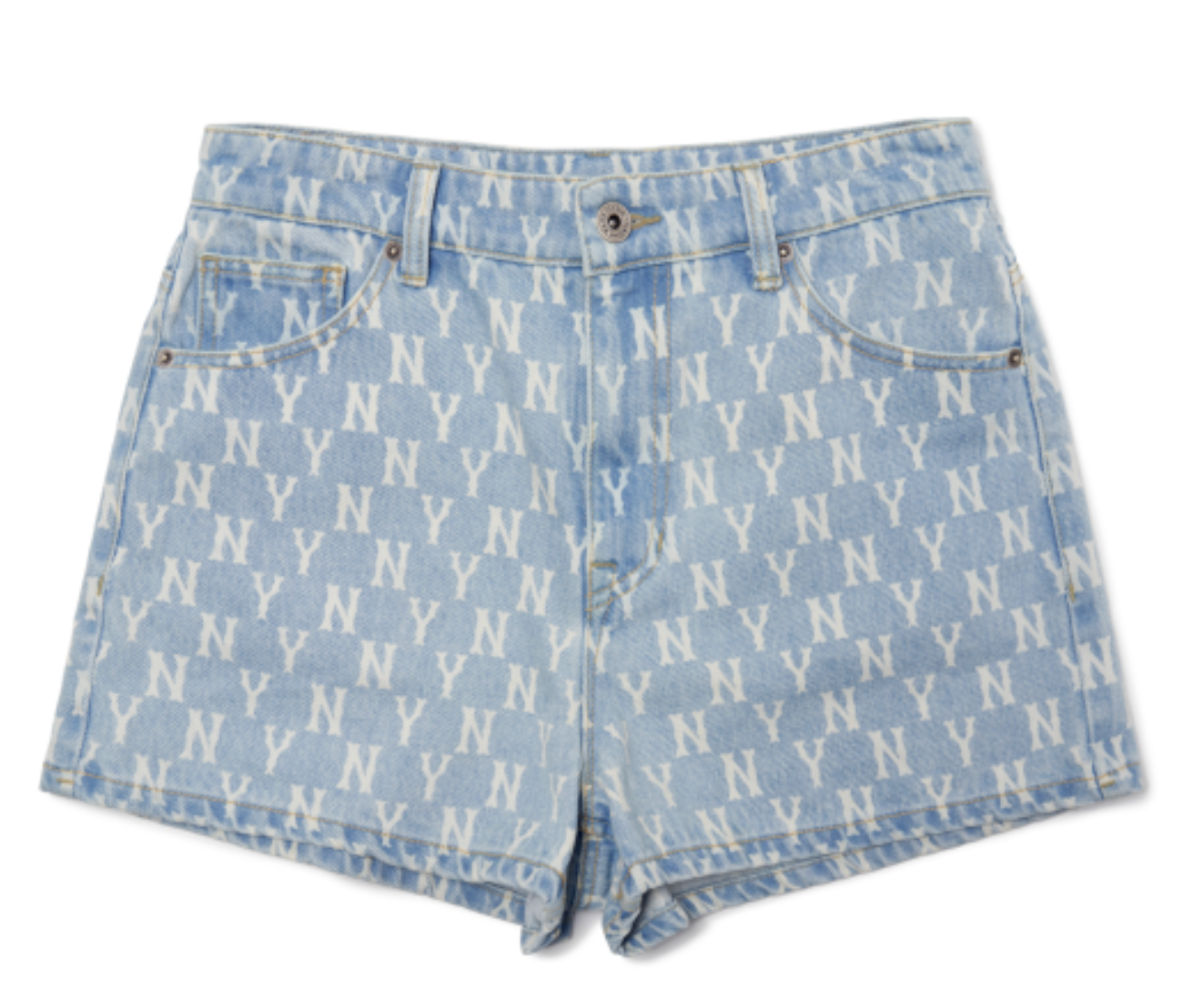 Aespa Monogram Denim Short Pants - C33_0