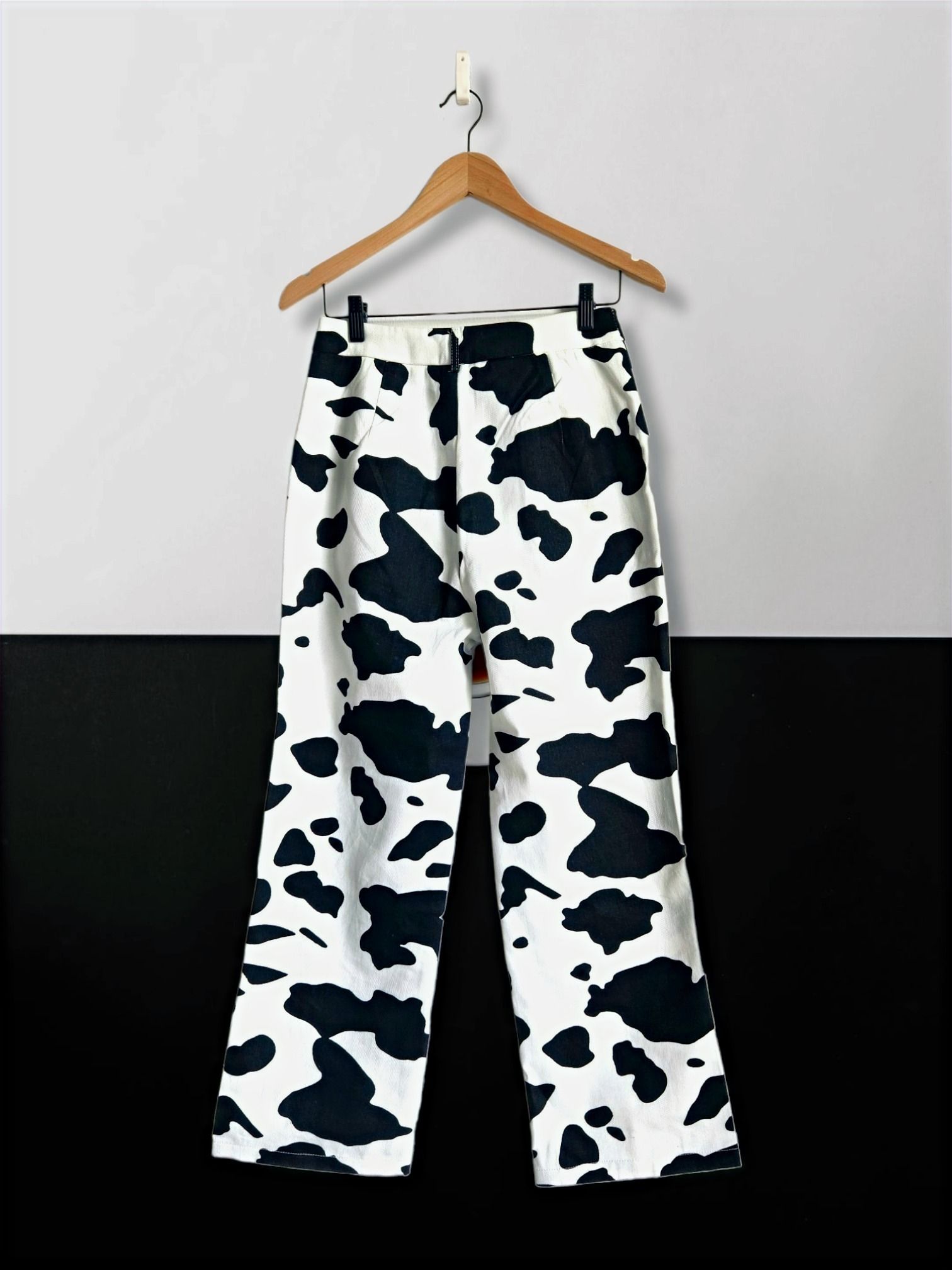 SUBTLE FLARE COW PRINT JEAN_6