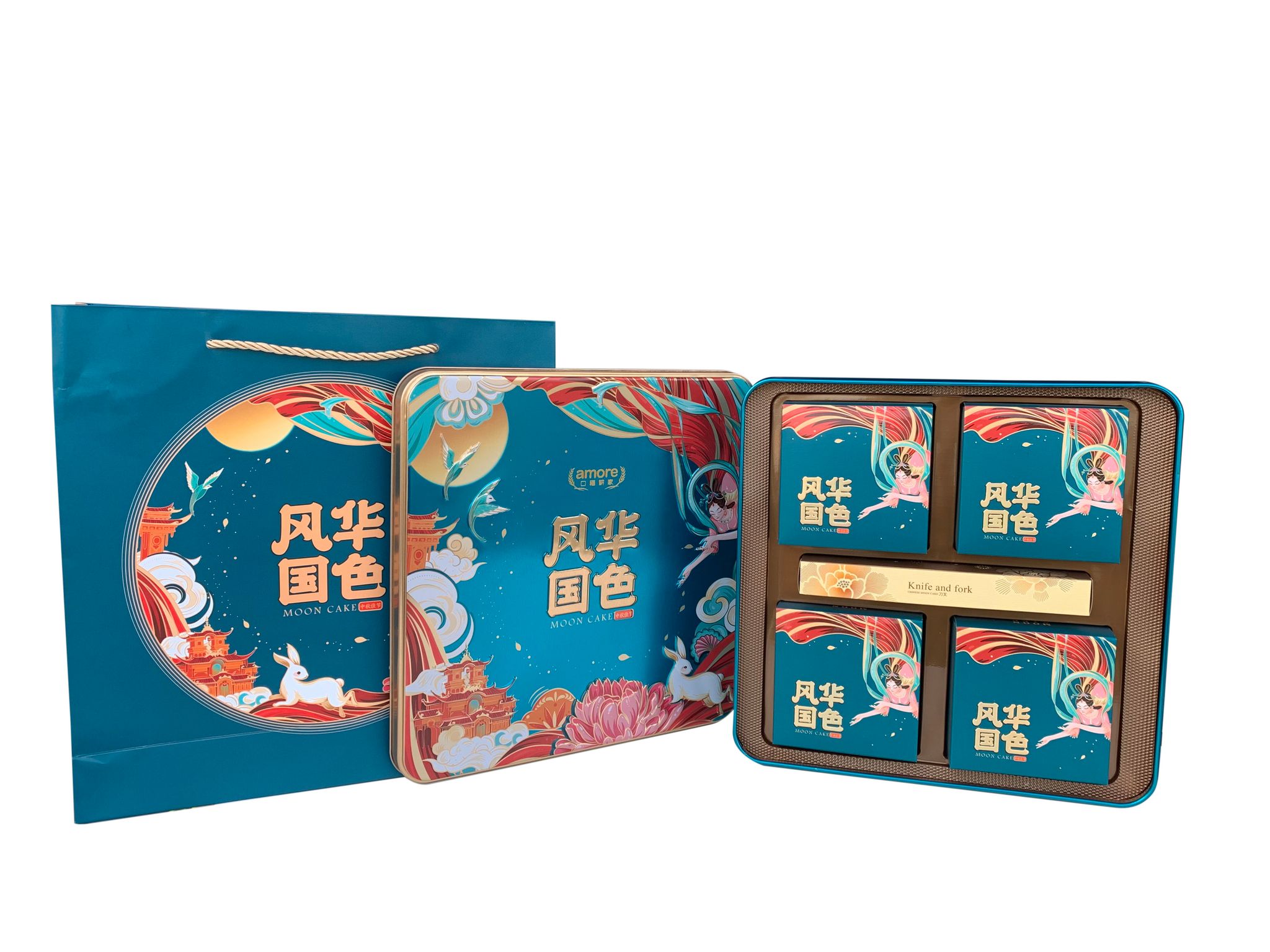 蓝色铁盒 Box 4粒装_0